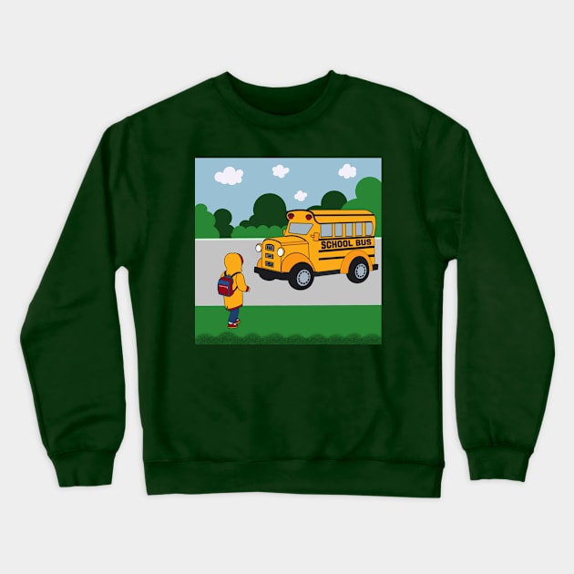 Back to School Crewneck Sweatshirt by RoeArtwork